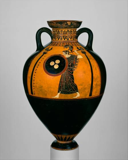 A Panathenaic prize amphora