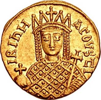 A gold solidus of the Empress Irene