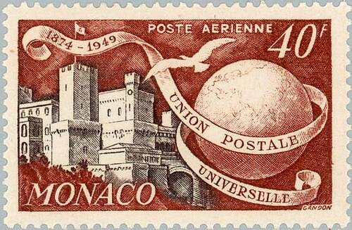 A Monaco airmail stamp
